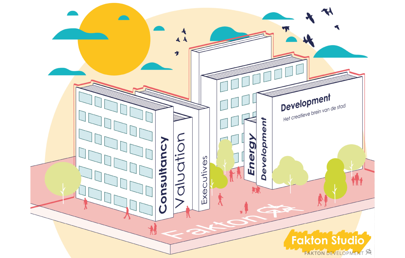 Fakton Studio ontwerpt met alle een breed scala aan principes.