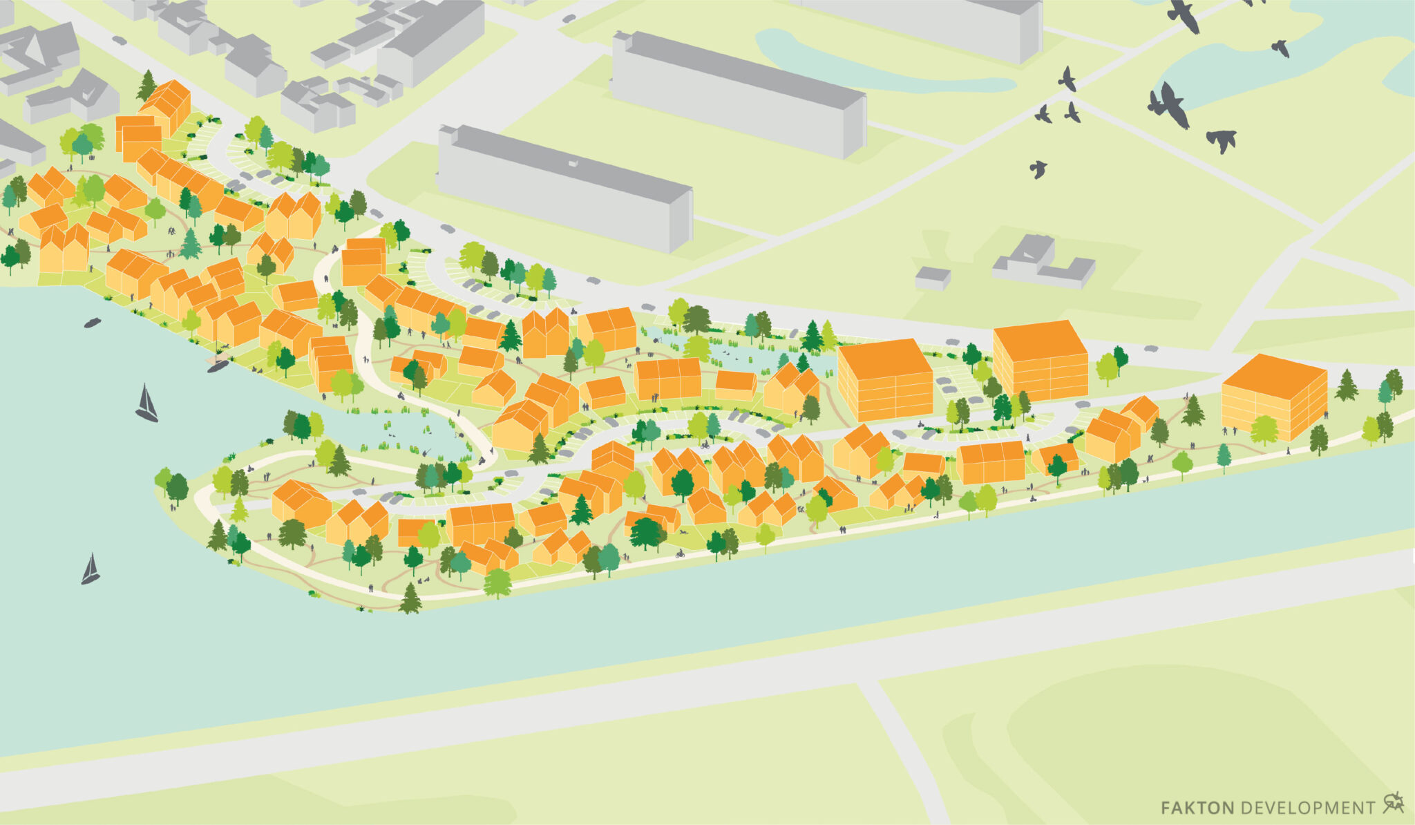 Schema een stedenbouwkundige, landschappelijke en financieel haalbaar scenario voor Hanzeschool