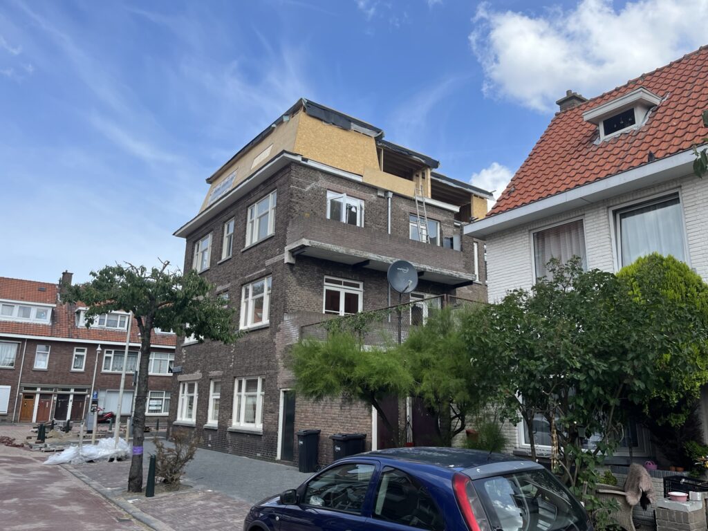 Een optopping op een woning in de Isingstraat