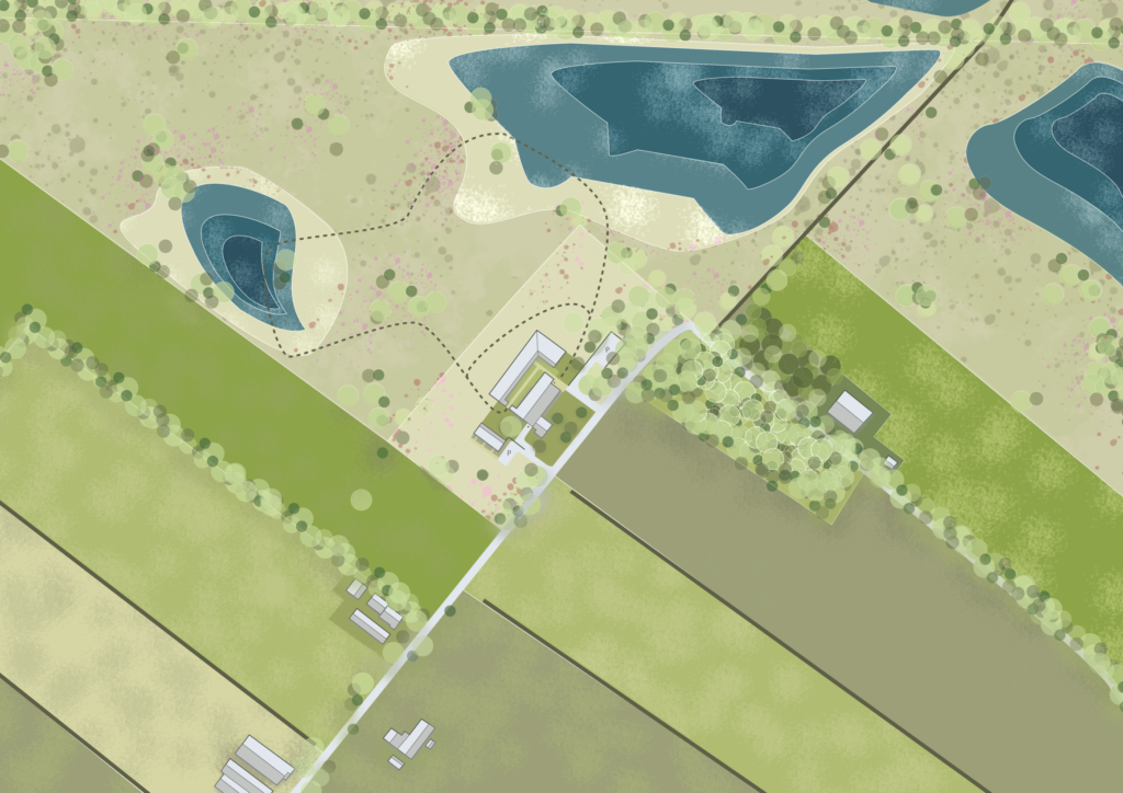 Uitbreiden lokaal natuurgebied: weidelandschap wordt natte heide.
