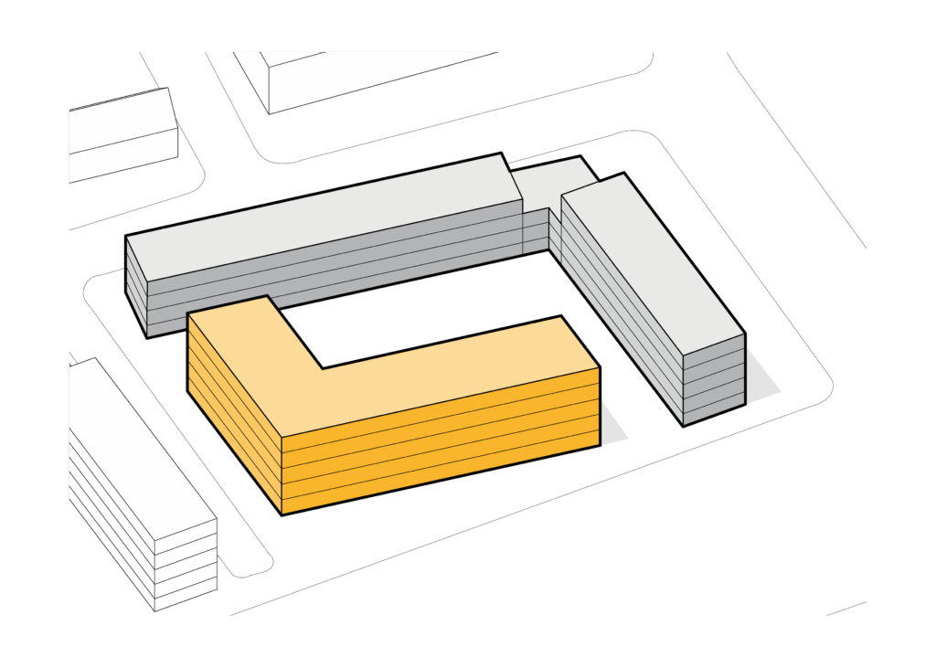 Variant A 'Blokje om' axonometrie