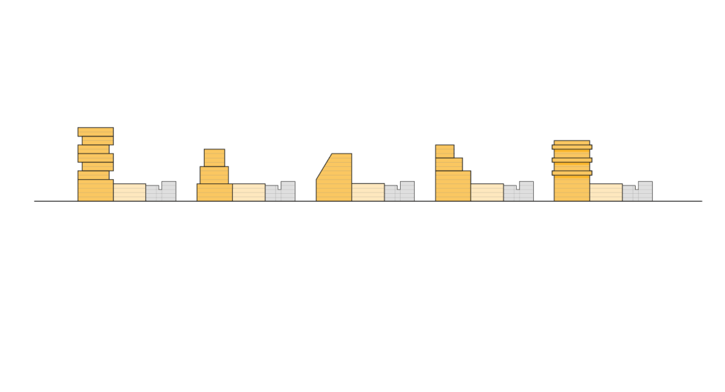 Variant C 'torens in ensemble' doorsnede